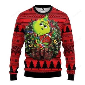 Nfl Tampa Bay Buccaneers Grinch Hug Ugly Christmas Sweater