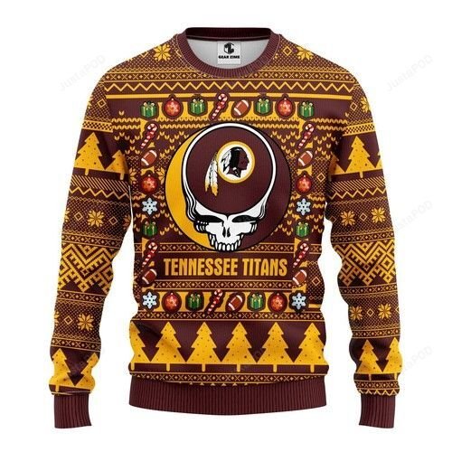Nfl Washington Redskins Grateful Dead Ugly Christmas Sweater Nfl Washington Redskins Grateful Dead Ugly Christmas Sweater