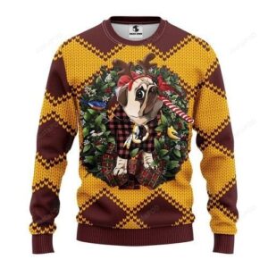 Nfl Washington Redskins Pug Dog Ugly Christmas Sweater