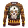 Nfl Washington Redskins Skull Flower Ugly Christmas Sweater