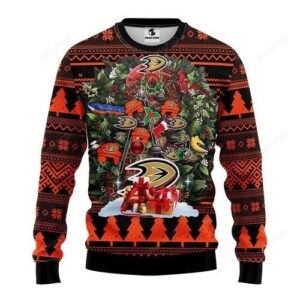 Nhl Anaheim Ducks Tree Ugly Christmas Sweater