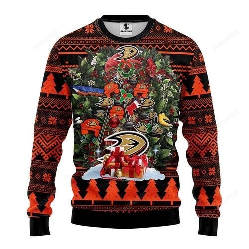 Nhl Anaheim Ducks Tree Ugly Christmas Sweater Nhl Anaheim Ducks Tree Ugly Christmas Sweater