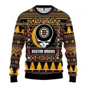 Nhl Boston Bruins Grateful Dead Ugly Christmas Sweater