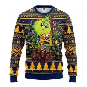 Nhl Buffalo Sabres Grinch Hug Ugly Christmas Sweater