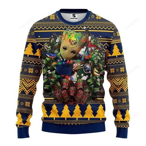 Nhl Buffalo Sabres Groot Hug Ugly Christmas Sweater Nhl Buffalo Sabres Groot Hug Ugly Christmas Sweater