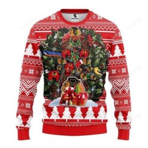 Nhl Chicago Blackhawks Ugly Christmas Sweater