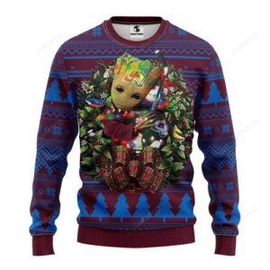Nhl Colorado Avalanche Groot Hug Ugly Christmas Sweater
