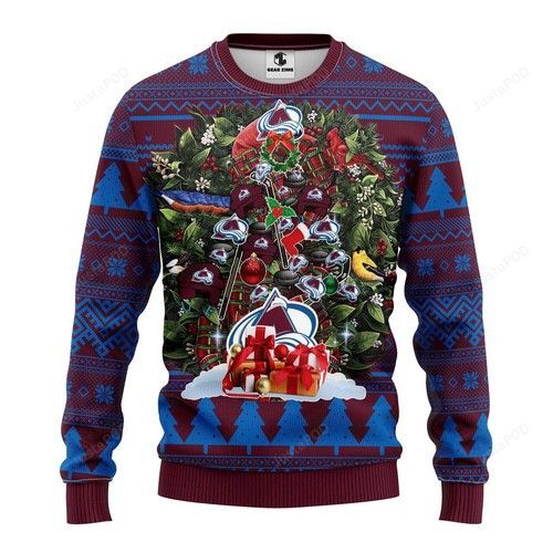 Nhl Colorado Avalanche Ugly Christmas Sweater Nhl Colorado Avalanche Ugly Christmas Sweater