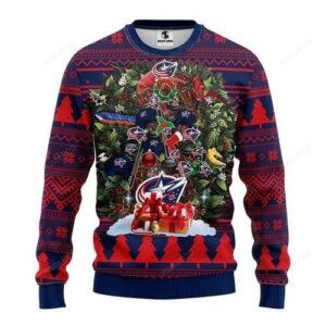 Nhl Columbus Blue Jackets Ugly Christmas Sweater