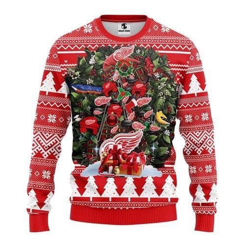 Nhl Detroit Red Wings Ugly Christmas Sweater Nhl Detroit Red Wings Ugly Christmas Sweater