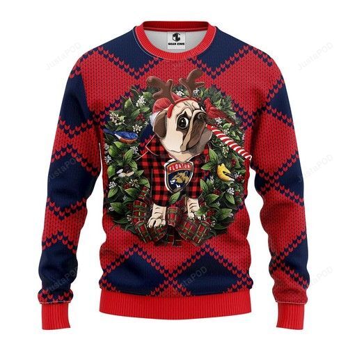 Nhl Florida Panthers Pug Dog Ugly Christmas Sweater Nhl Florida Panthers Pug Dog Ugly Christmas Sweater