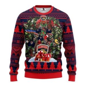Nhl Florida Panthers Tree Christmas Ugly Christmas Sweater