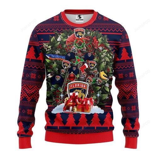 Nhl Florida Panthers Tree Ugly Christmas Sweater Nhl Florida Panthers Tree Ugly Christmas Sweater
