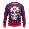 Nhl Montreal Canadiens Skull Flower Ugly Christmas Sweater