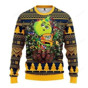 Nhl Nashville Predators Grinch Hug Ugly Christmas Sweater