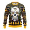 Nhl Nashville Predators Skull Flower Ugly Christmas Sweater