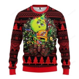 Nhl New Jersey Devils Grinch Hug Ugly Christmas Sweater