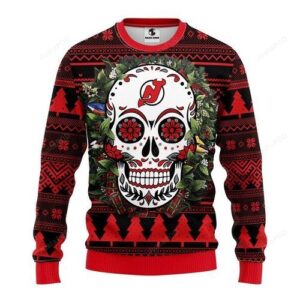 Nhl New Jersey Devils Groot Hug Ugly Christmas Sweater