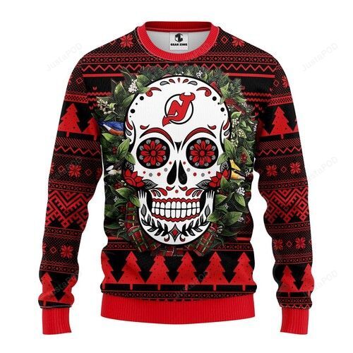 Nhl New Jersey Devils Groot Hug Ugly Christmas Sweater Nhl New Jersey Devils Groot Hug Ugly Christmas Sweater
