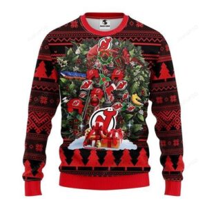 Nhl New Jersey Devils Tree Ugly Christmas Sweater