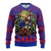 Nhl New York Rangers Groot Hug Ugly Christmas Sweater