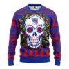 Nhl New York Rangers Skull Ugly Christmas Sweater