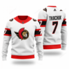 NHL Ottawa Senators Tkachuk 7 White Ugly Sweater