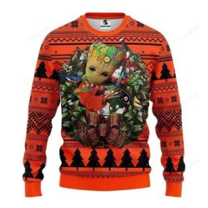 Nhl Philadelphia Flyers Groot Hug Ugly Christmas Sweater