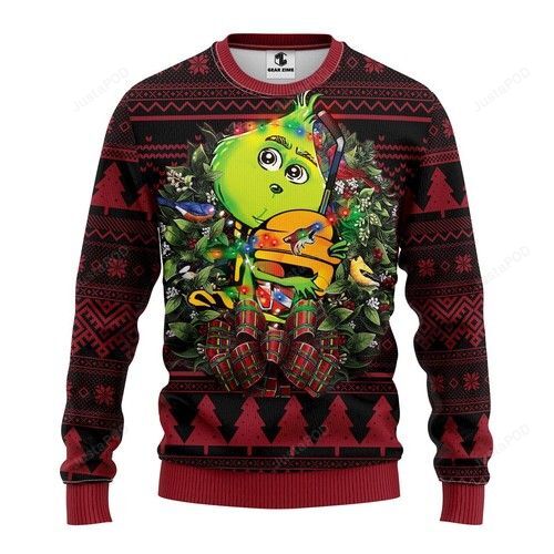 Nhl Phoenix Coyotes Grinch Hug Ugly Christmas Sweater Nhl Phoenix Coyotes Grinch Hug Ugly Christmas Sweater