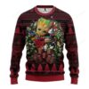Nhl Phoenix Coyotes Groot Hug Ugly Christmas Sweater