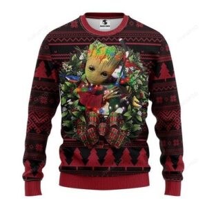 Nhl Phoenix Coyotes Groot Hug Ugly Christmas Sweater