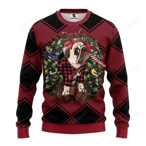 Nhl Phoenix Coyotes Pug Dog Ugly Christmas Sweater Nhl Phoenix Coyotes Pug Dog Ugly Christmas Sweater
