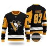 NHL Pittsburgh Penguins Sidney Crosby 87 black Ugly Sweater