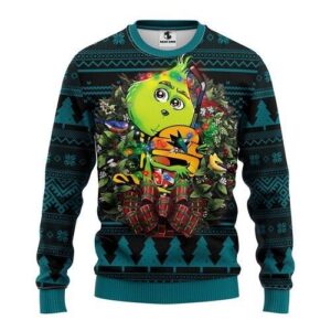 Nhl San Jose Sharks Grinch Hug Ugly Christmas Sweater
