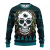 Nhl San Jose Sharks Skull Flower Ugly Christmas Sweater