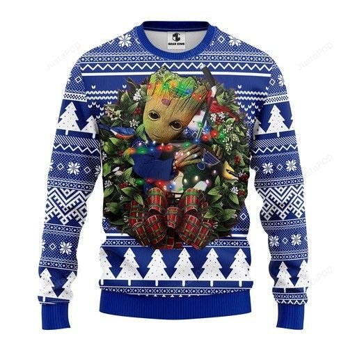 Nhl St. Louis Blues Groot Hug Ugly Christmas Sweater Nhl St. Louis Blues Groot Hug Ugly Christmas Sweater