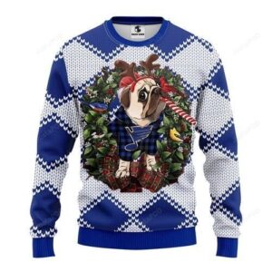 Nhl St. Louis Blues Pug Dog Ugly Christmas Sweater