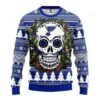 Nhl St. Louis Blues Skull Flower Ugly Christmas Sweater