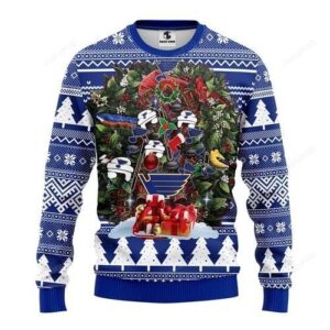 Nhl St. Louis Blues Tree Christmas Ugly Christmas Sweater