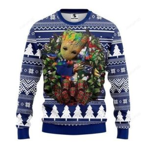 Nhl Tampa Bay Lightning Groot Hug Ugly Christmas Sweater