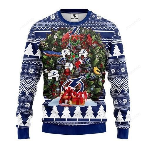 Nhl Tampa Bay Lightning Tree Ugly Christmas Sweater Nhl Tampa Bay Lightning Tree Ugly Christmas Sweater