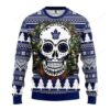 Nhl Toronto Maple Leafs Skull Flower Ugly Christmas Sweater