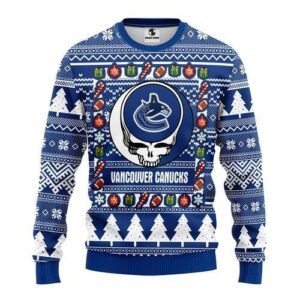 Nhl Vancouver Canucks Grateful Dead Ugly Christmas Sweater