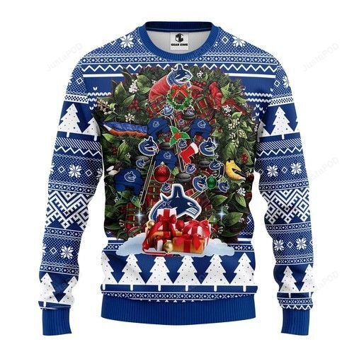 Nhl Vancouver Canucks Ugly Christmas Sweater Nhl Vancouver Canucks Ugly Christmas Sweater