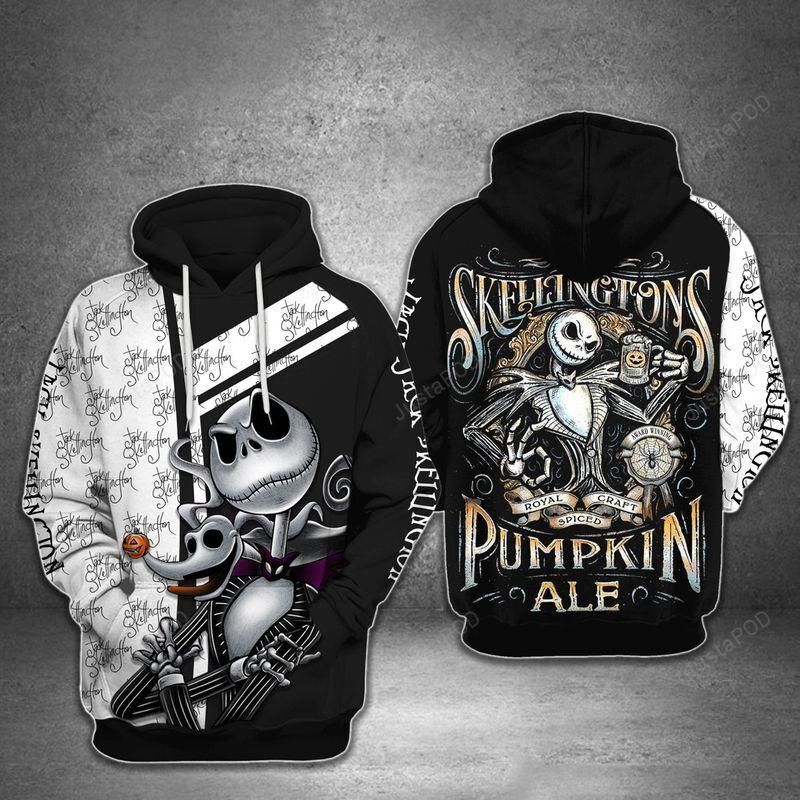 Nightmare Before Christmas Jack Skellingtons 3D All Over Print Hoodie Nightmare Before Christmas Jack Skellingtons 3D All Over Print Hoodie