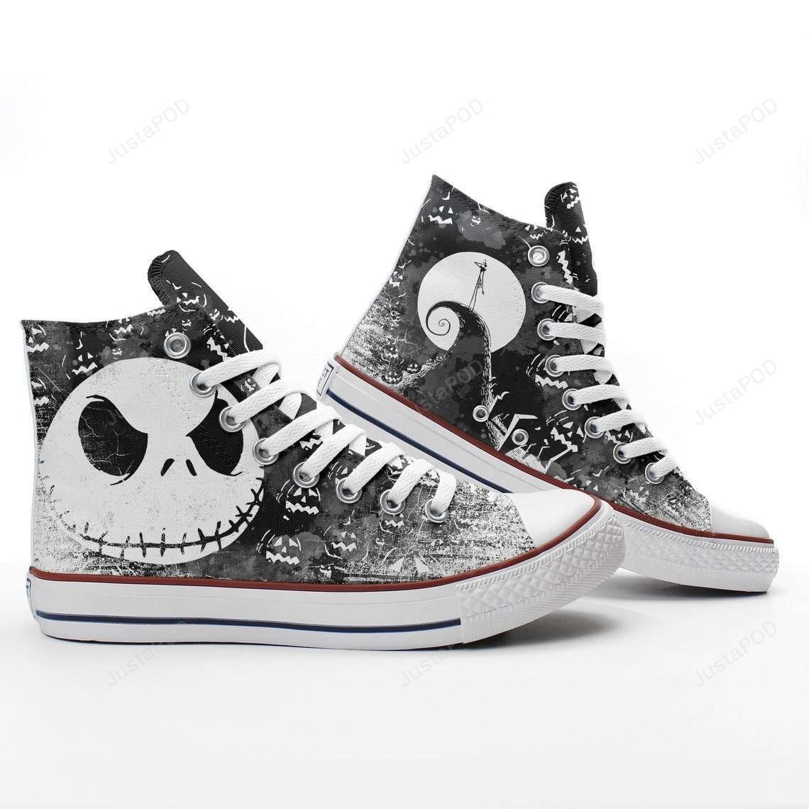 Nightmare before Christmas Tim Burton Jack Skellington High Top Shoes Nightmare before Christmas Tim Burton Jack Skellington High Top Shoes