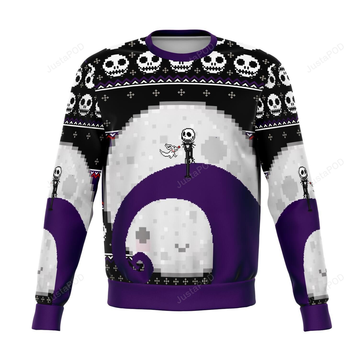 Nightmare Jack Moon Ugly Christmas Sweater Nightmare Jack Moon Ugly Christmas Sweater