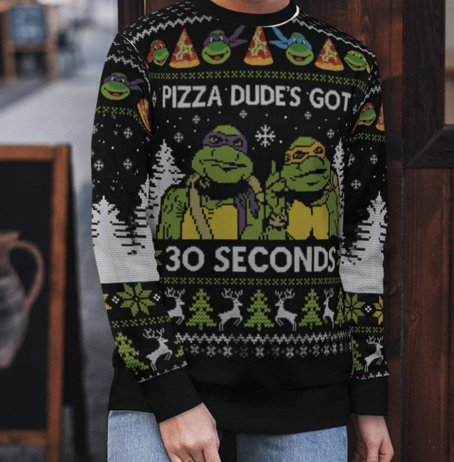 Ninja Turtles Ugly Christmas Sweater Ninja Turtles Ugly Christmas Sweater