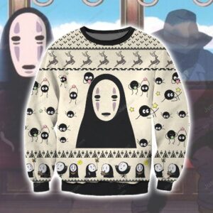 No- Face Knitting Pattern 3d Print Ugly Sweater