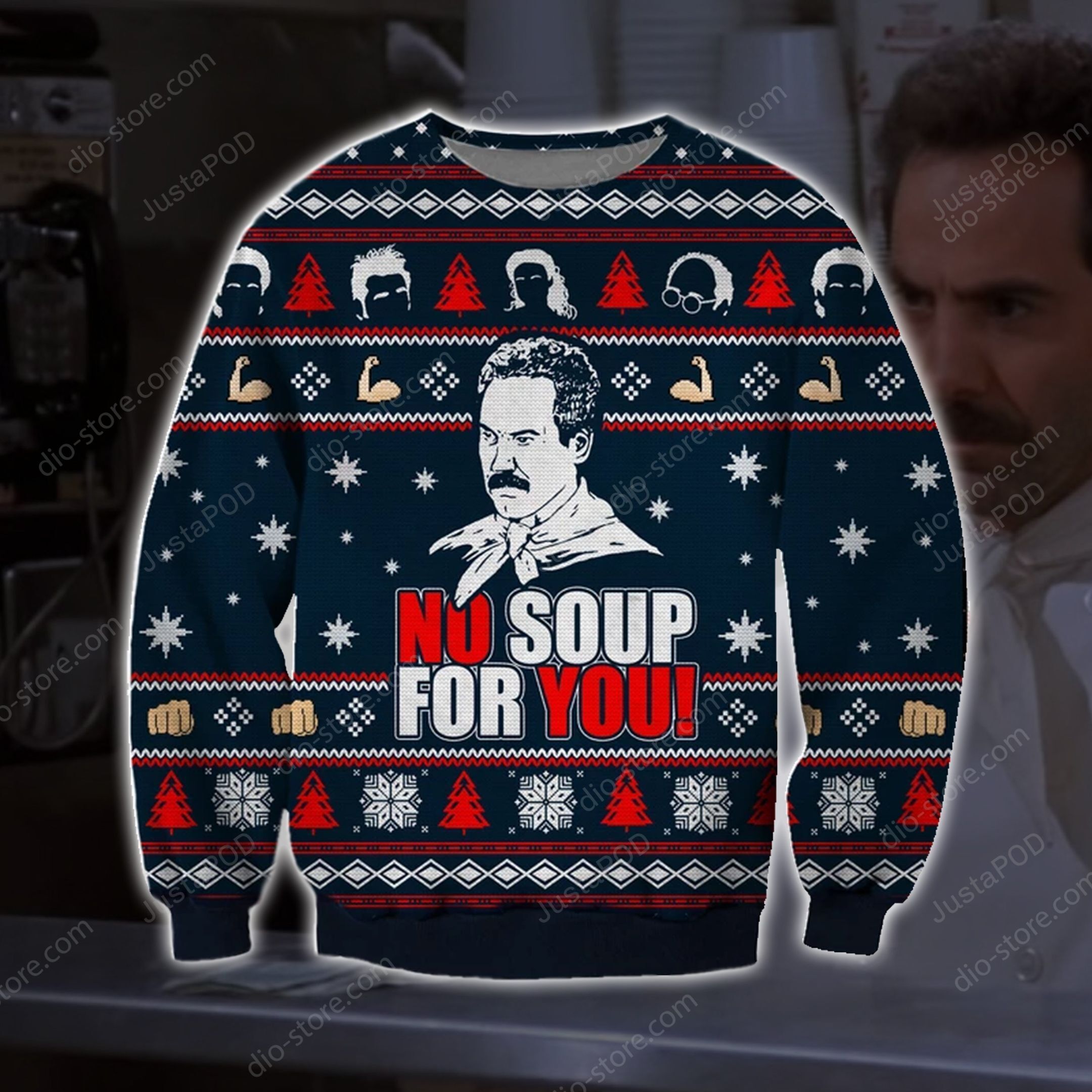 No Soup For You Knitting Pattern 3d Print Ugly Sweater No Soup For You Knitting Pattern 3d Print Ugly Sweater